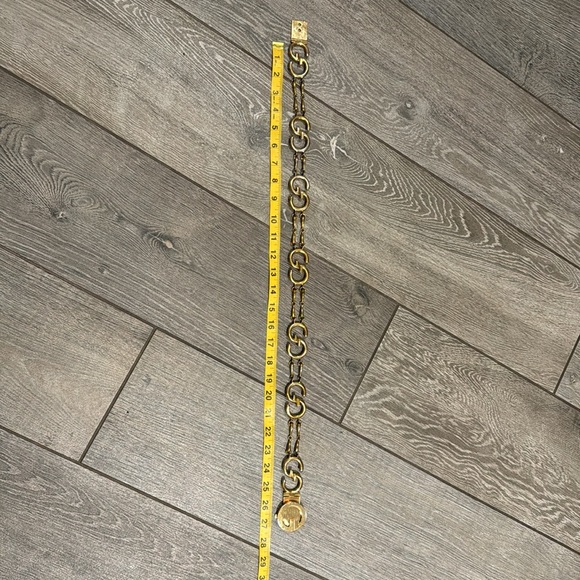 Gucci Italy vintage G gold plated logo chain belt - Picture 6 of 7